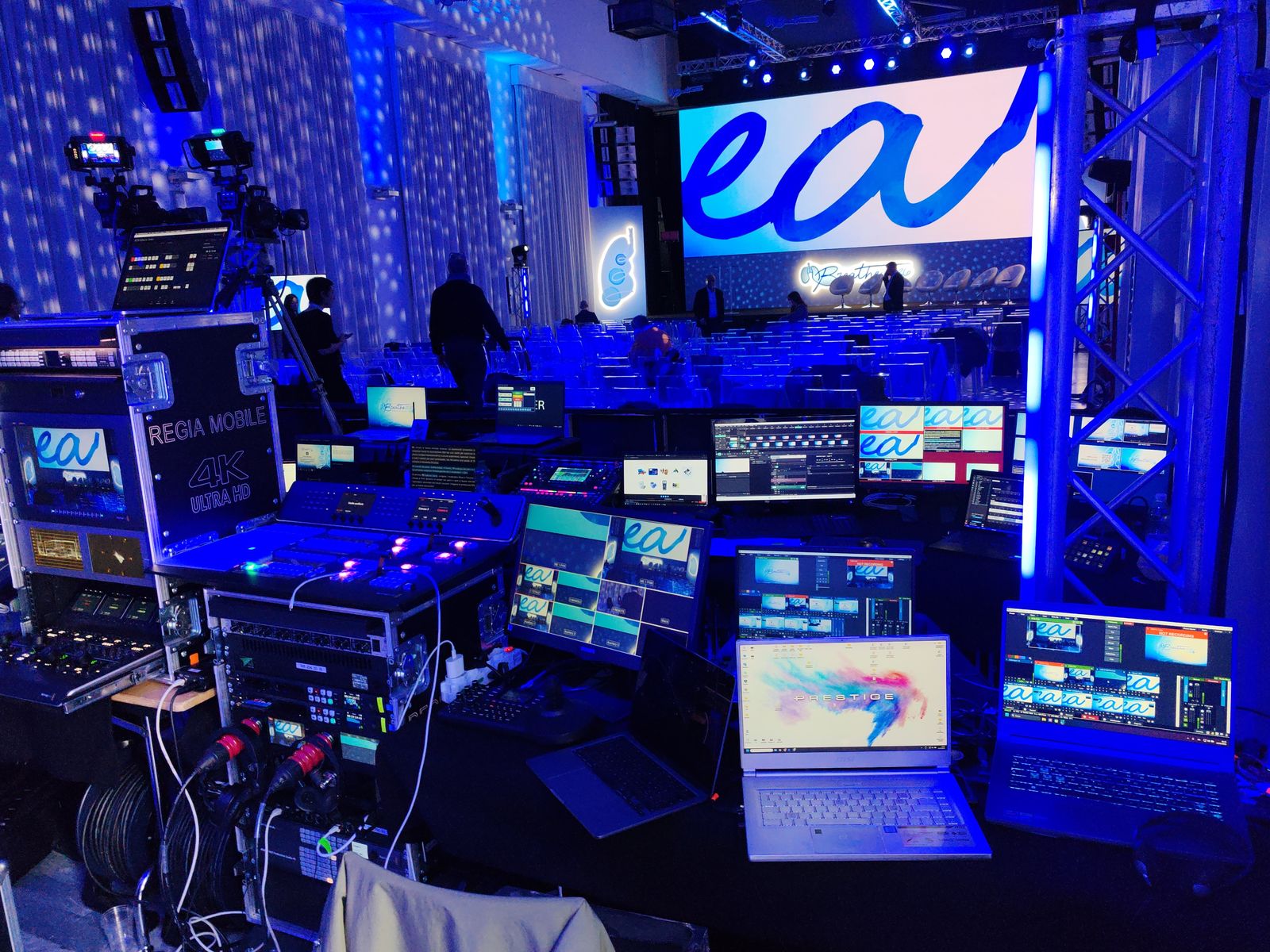 Regia mobile 4K per evento serale